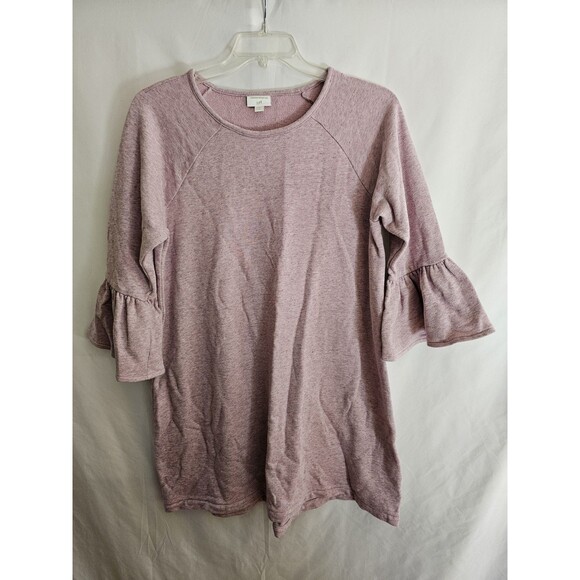 J. Jill Christian Siriano Pop Women’s Tunic Top Pink Ruffle Bell Sleeve 1X - Picture 6 of 6